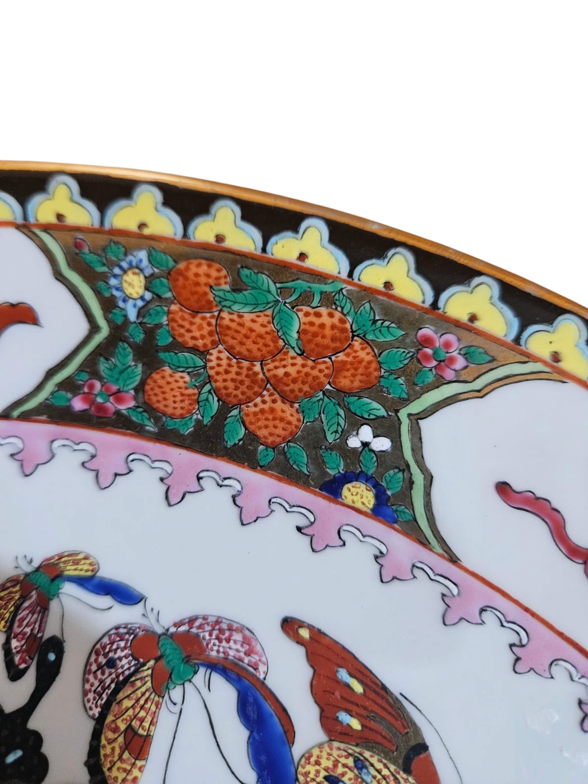 Vintage Chinese "Thousand Butterflies" Charger 33cm