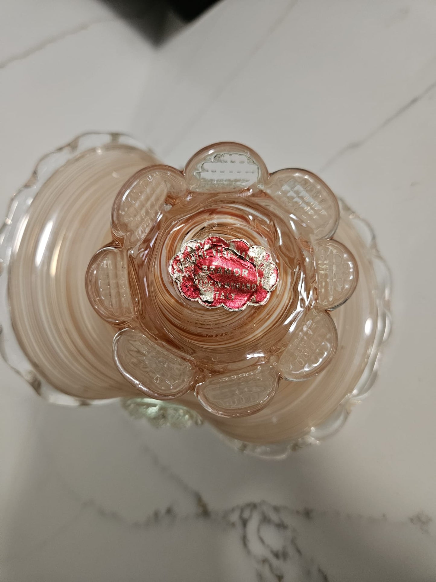 1950s Dino Martens Murano for Aureliano Toso glass basket
