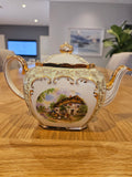Vintage 1940 SADLER Tea Pot, sugar Bowl and cream Jug "Cottage " design Sa67