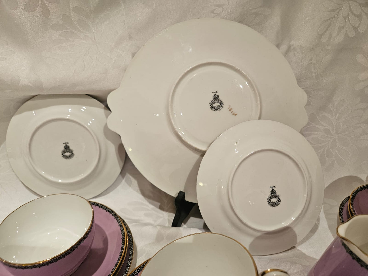 1920's Antique Adderleys Bone China 19 pc Tea Set