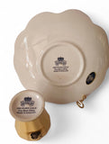 Aynsley "Orchard Gold" scalloped edge bonbon tray and bud vase