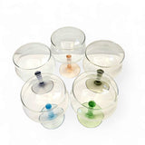Vintage Arlequin Twist Stem Glasses. Set of 5