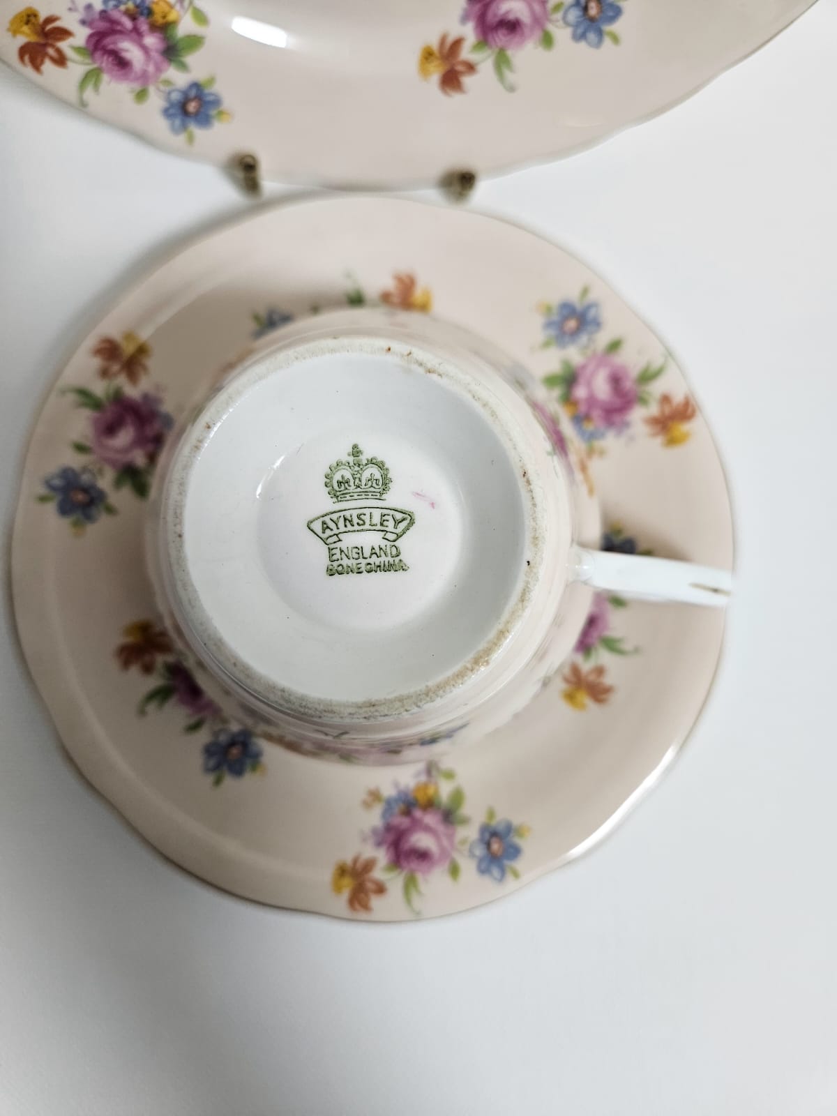 Aynsley English Porcelain Trio 1930's