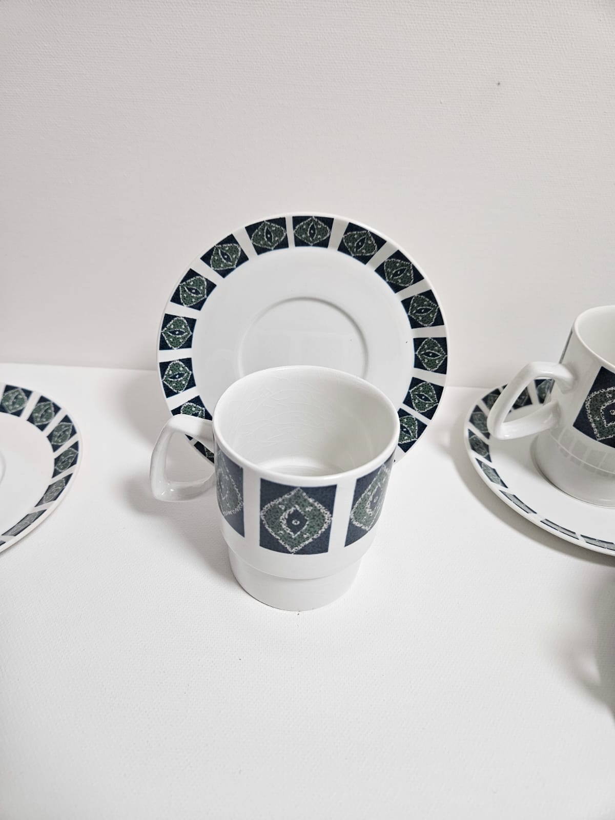 Beautiful vintage Aynsley Imperial Coffee Set. Classic 1960-70s retro design