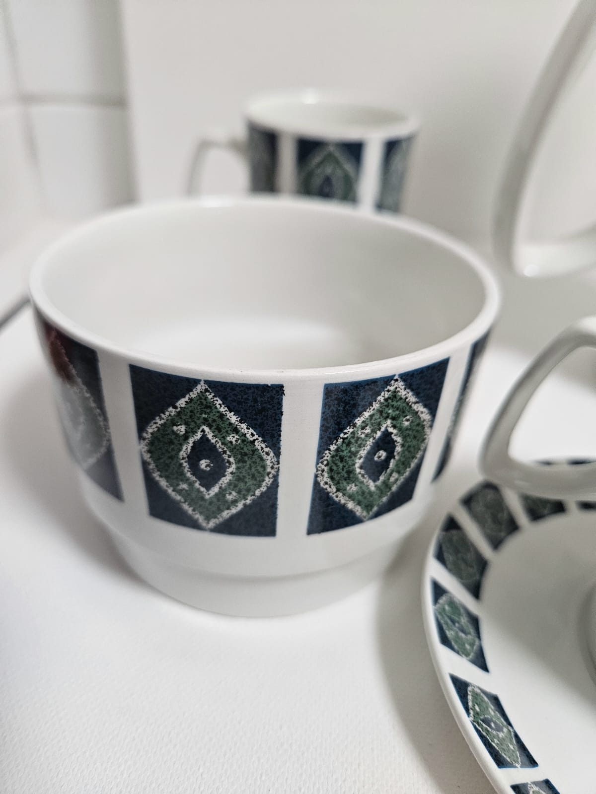 Beautiful vintage Aynsley Imperial Coffee Set. Classic 1960-70s retro design