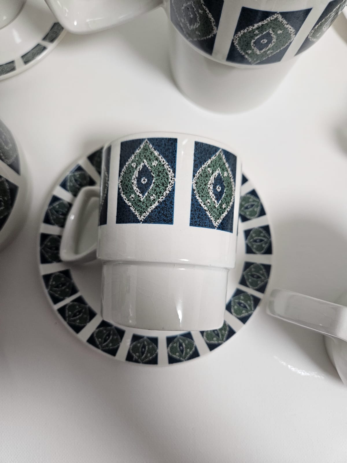 Beautiful vintage Aynsley Imperial Coffee Set. Classic 1960-70s retro design