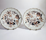 2 x Booths “Fresian A8022” Salad Plate – Cobalt Blue – England c.1930