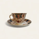 Vintage Burgess Brothers CARLISLE Imari Bone China England Duo C1920s