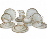 Antique C. Ahrenfeldt Limoges 27 pcs Tea Set Patented (c. 1894-1930)