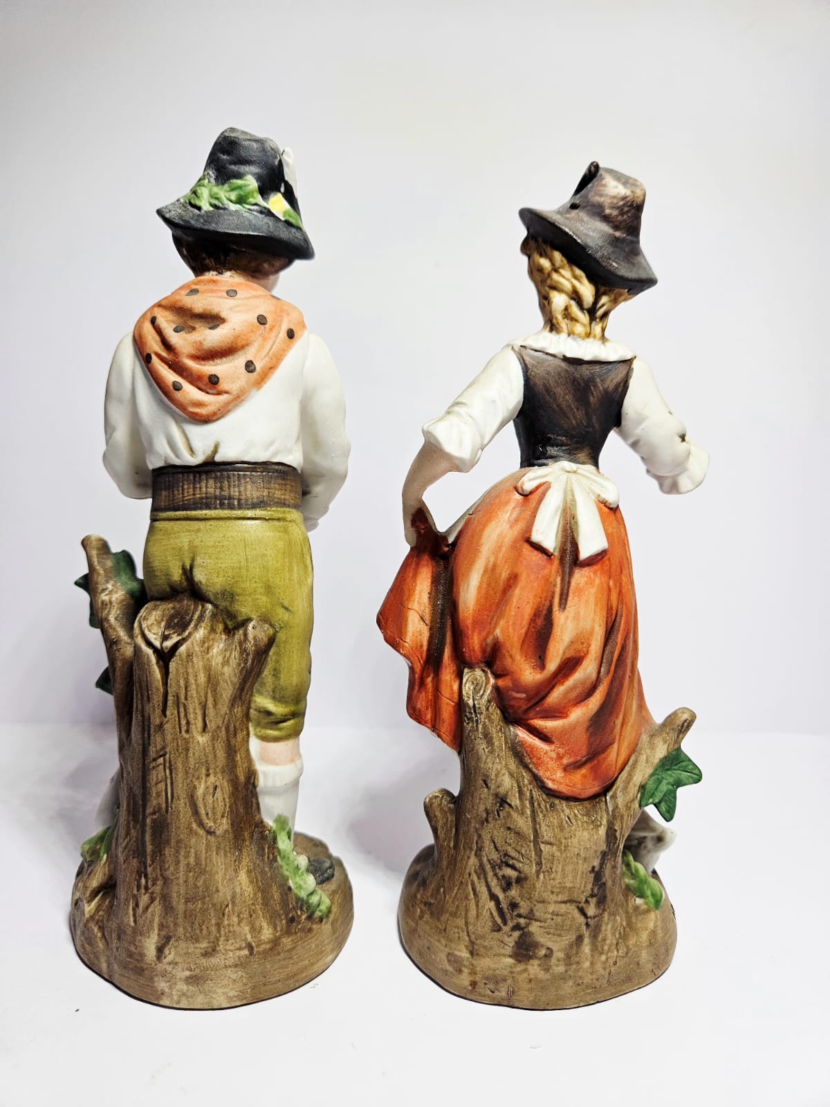Capodimonte Bisque Porcelain Figurine Set -Tyrol Country side
