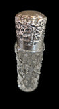 Rare Victorian Sterling Silver & Cut Glass Scent Bottle Charles May Birmingham 1888-1912
