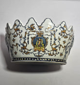 Bol vintage chinois Monteith à tête de lion, vers 1930-1940