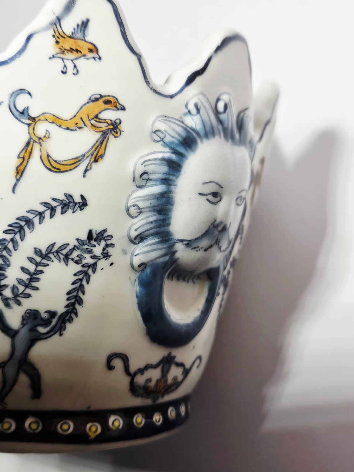 Chinese Monteith Lion Head Vintage Bowl c.1930-40
