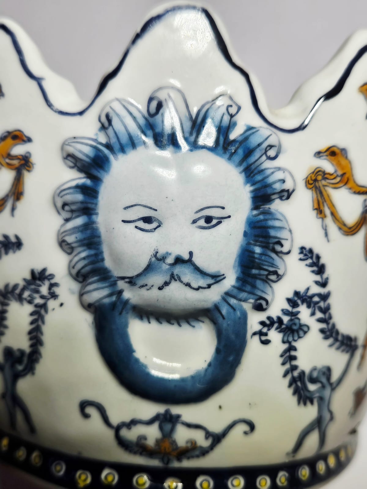 Chinese Monteith Lion Head Vintage Bowl c.1930-40