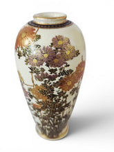 Small Antique Japanese Satsuma Chrysantemum Vase - Meiji Period