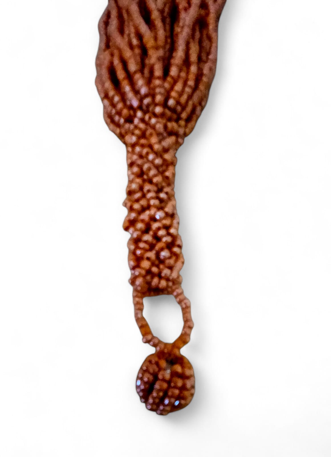 Vintage African Artisanal 50cm Orange Beaded Necklace