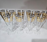 MCM Vintage Set of 10 Footed Cocktail Glasses CROWN CHESS, Australia