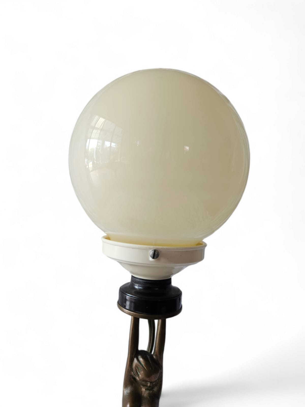 Art Deco "DIANE" Brass lamp with original shade c.1940