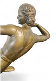 Art Deco Bronze statue of Diana the Huntress - Salvatore Melani 1902-1934