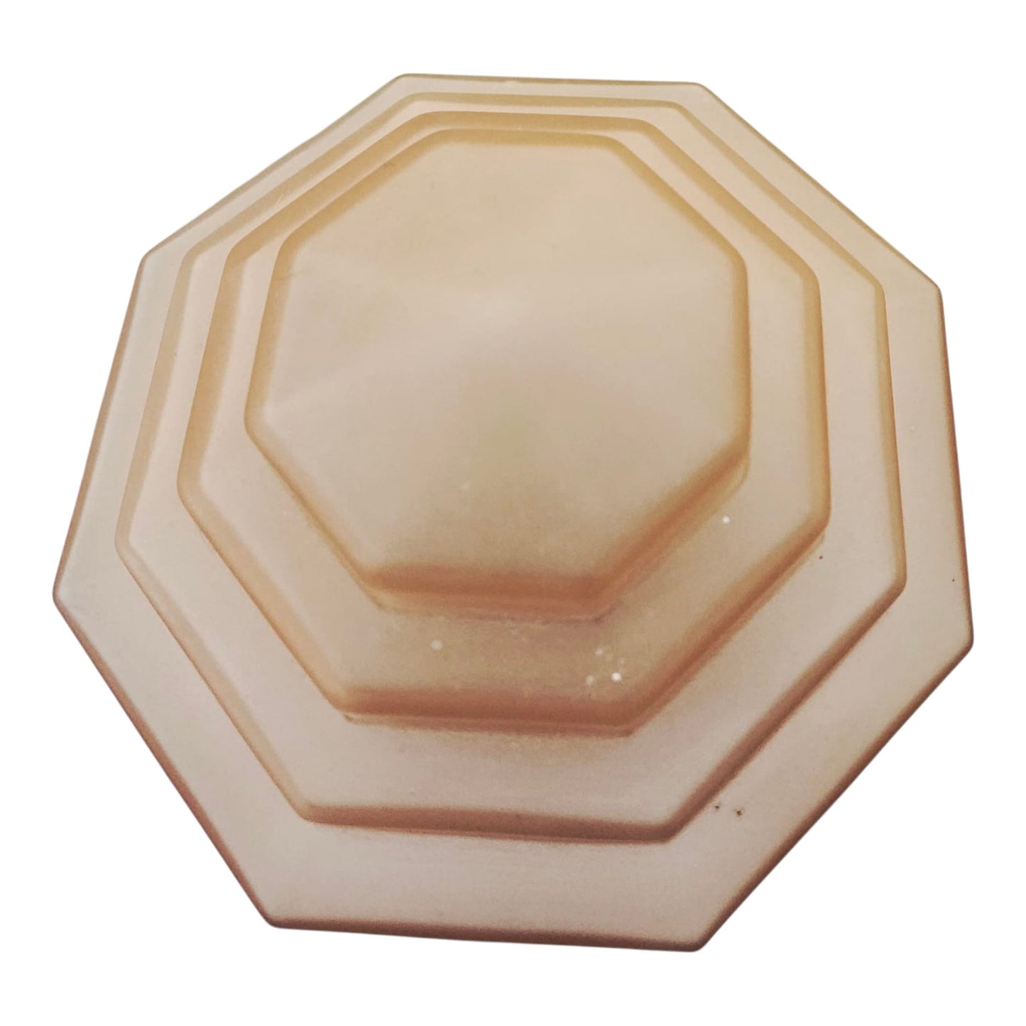 Art Deco 'Diane' bronze and brass lamp with stepped pink shade circa 1930s