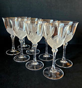 Cristal d'Arques JG Durand FLORENCE Wine Glasses (8), France