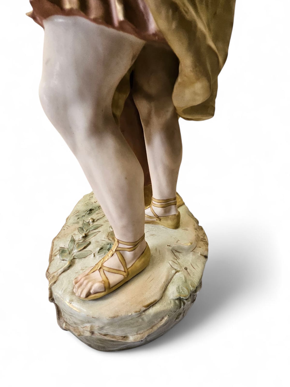 Large Antique ROYAL DUX Porcelain Statue Figural Group "Wedded Grecian Lovers"
