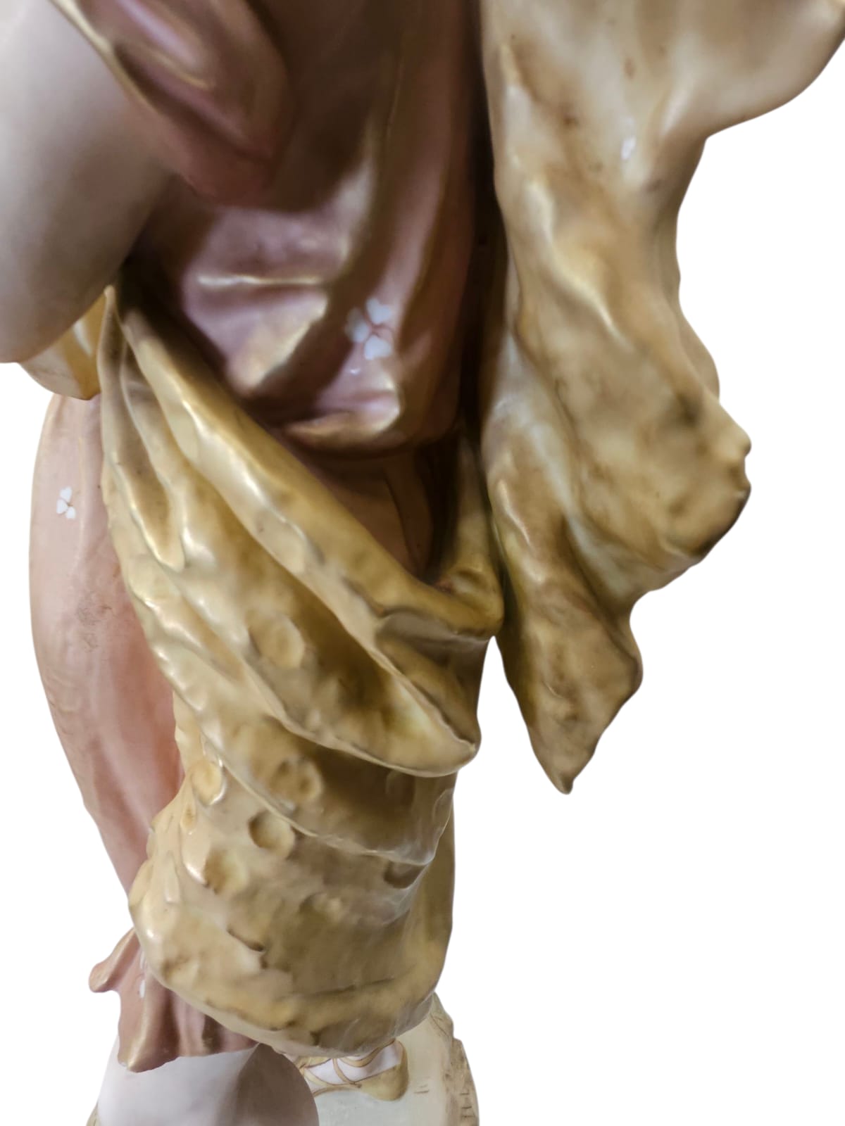 Large Antique ROYAL DUX Porcelain Statue Figural Group "Wedded Grecian Lovers"