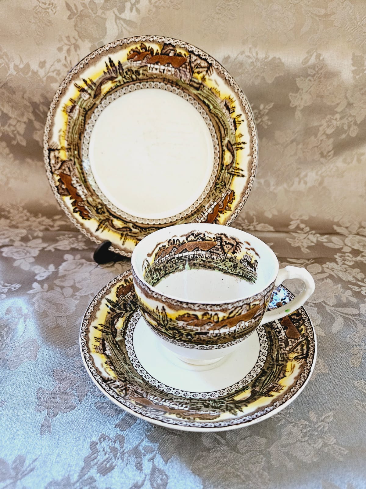 Vintage Empire England Devon Tea Set trio c.1940s