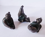 3 x Bronze Figurines Liz'es Fat Farm by Fernando Botero (reproductions)