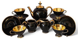 MCM Italian “Florentine” Studio Pottery 15 pcs Coffee Set c.1960