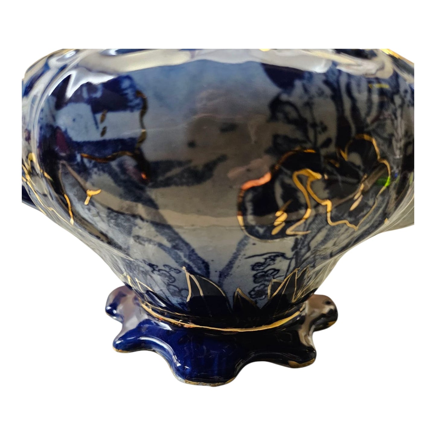 Wood & Son Flow Blue Tea Pot (reproduction) 1970s