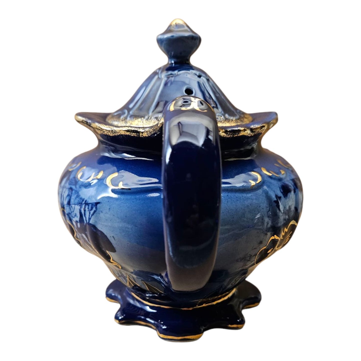 Wood & Son Flow Blue Tea Pot (reproduction) 1970s