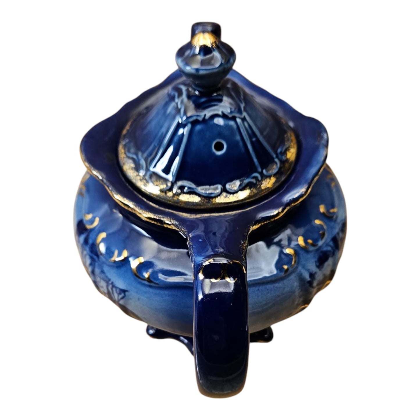 Wood & Son Flow Blue Tea Pot (reproduction) 1970s
