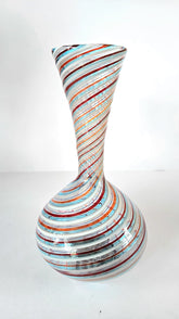 Fratelli Toso Multicolored a Canne Vase, Murano, Italy, circa 1965