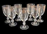 Lalique "Frejus" Set of 7 Bordeaux Wine Glasses n°4 - c 1960