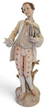 Pair of Large 19th Century French Bisque Porcelain Figures 36cm