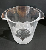 J.G. Durand Crystal Ice Bucket by Cristal D'Arques France, Florence Satin