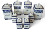 19th Century Graduated porcelain canisters, Germany (8)
