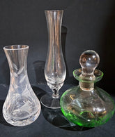 Two Vases and a perfume bottle