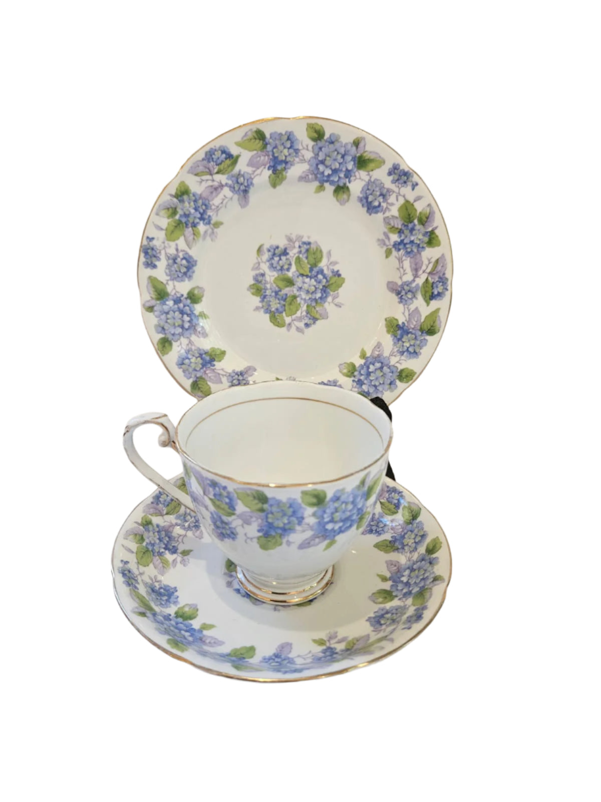 Floral Decorated "Royal Grafton" Trio, Cup Saucer and Plate