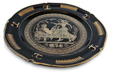 Greek Mythology Decorative Wall Hanging Plate With 24K Gold
