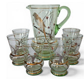 MCM Green and Gold Lemonade 6 x Glasses and Pitcher Set