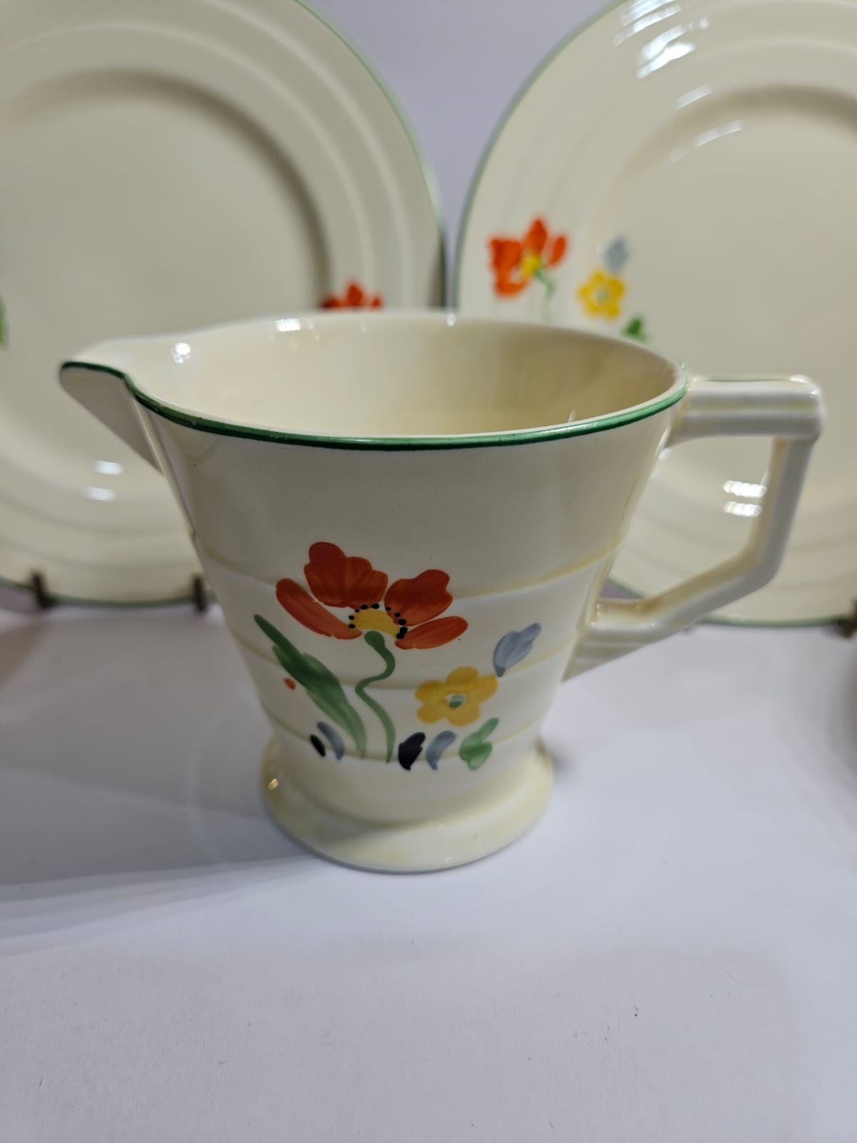 Vintage hand painted Grindley Tea set for 4 - Art Deco - Period 1936-1954