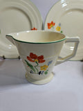 Vintage hand painted Grindley Tea set for 4 - Art Deco - Period 1936-1954