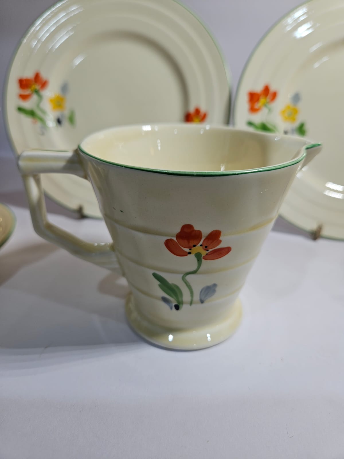 Vintage hand painted Grindley Tea set for 4 - Art Deco - Period 1936-1954