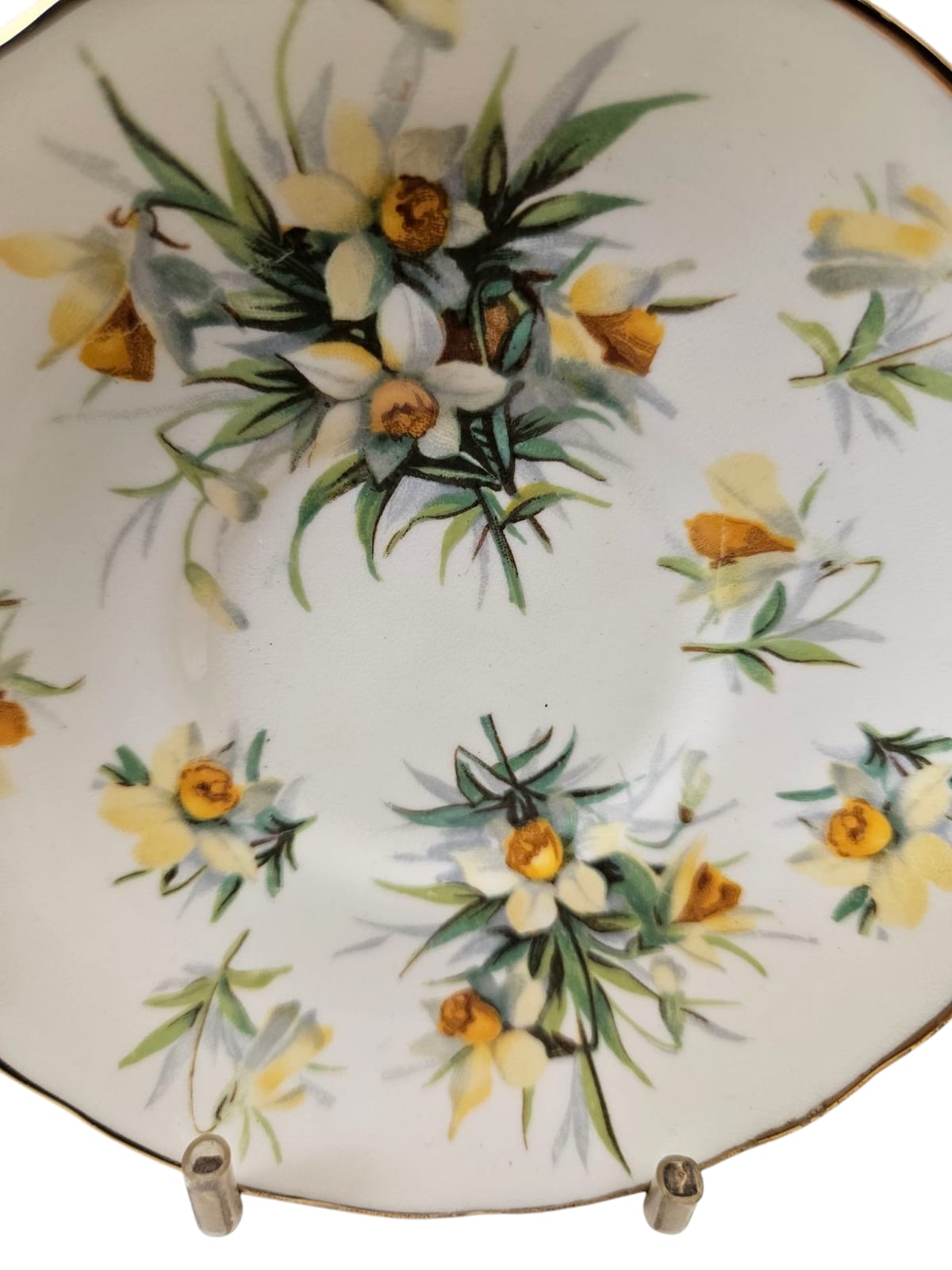 Vintage Hammersley Bone China 15pc Coffee Set Yellow Jonquils 1940s