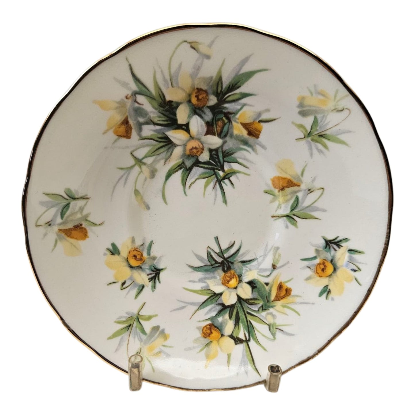 Vintage Hammersley Bone China 15pc Coffee Set Yellow Jonquils 1940s