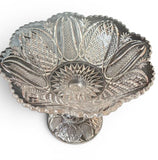 Antique 1896 Tarentum "Harvard Yard" Ruffled Compote Hollow Twist Stem EAPG