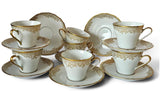 Hutschenreuther Bavaria "Gold Lace" teacups (7) Model #50069