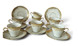 Hutschenreuther Bavaria "Gold Lace" teacups (7) Model #50069